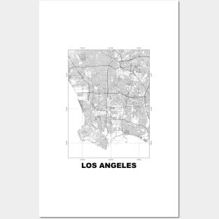 Los Angeles Map Posters and Art